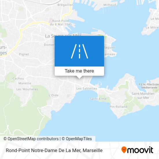 Rond-Point Notre-Dame De La Mer map