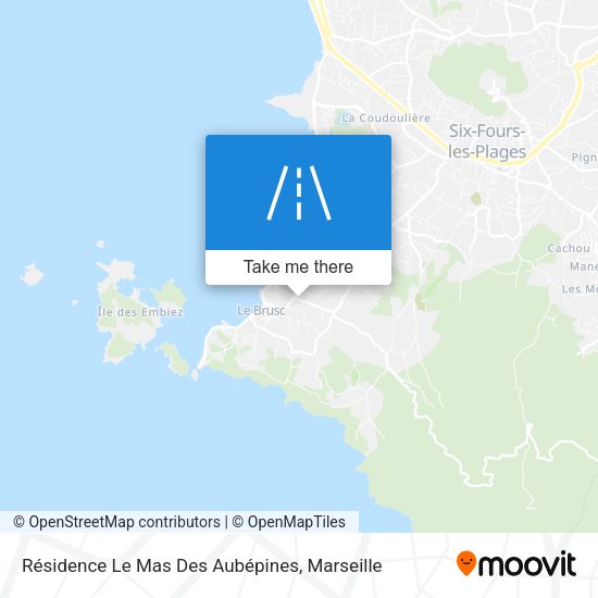 Résidence Le Mas Des Aubépines map