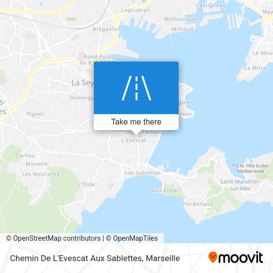 Chemin De L'Evescat Aux Sablettes map
