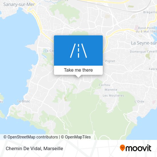 Chemin De Vidal map