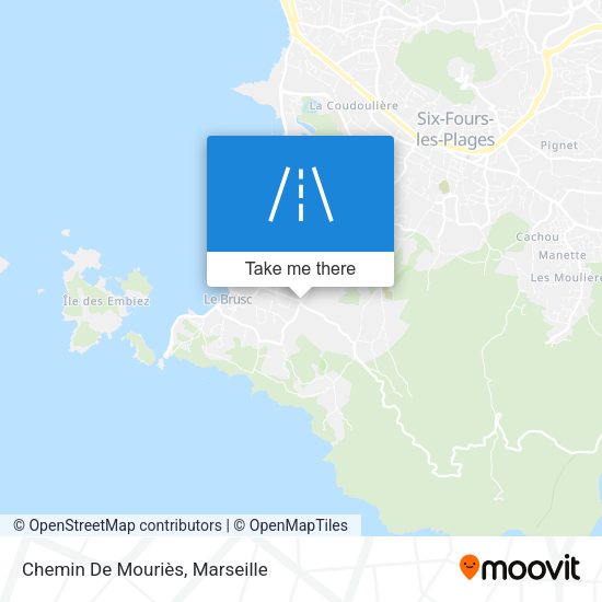 Chemin De Mouriès map