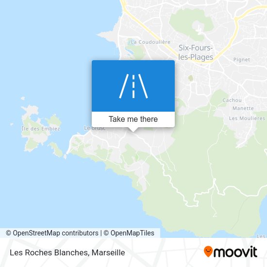 Les Roches Blanches map