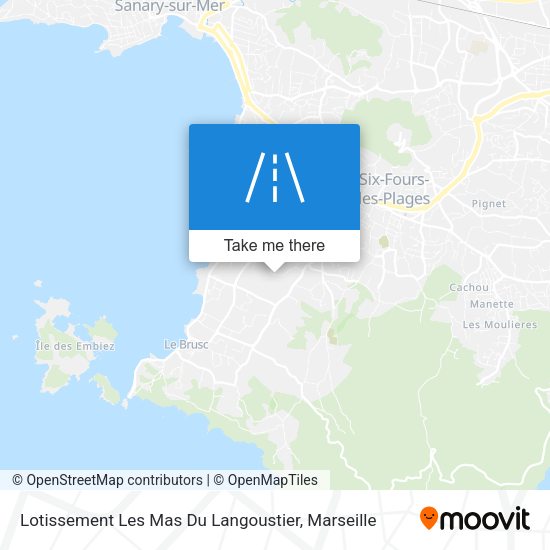 Lotissement Les Mas Du Langoustier map