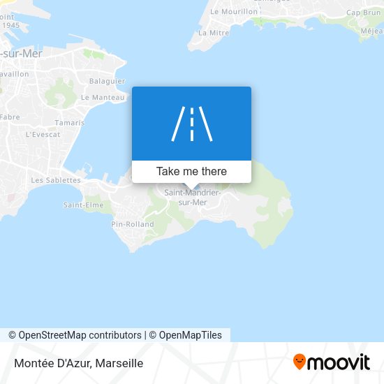 Montée D'Azur map