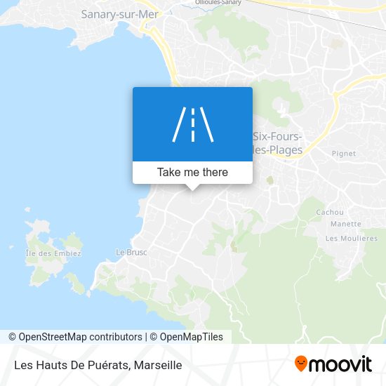 Les Hauts De Puérats map