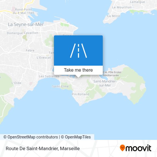 Route De Saint-Mandrier map