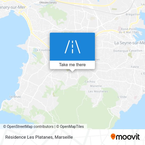 Résidence Les Platanes map