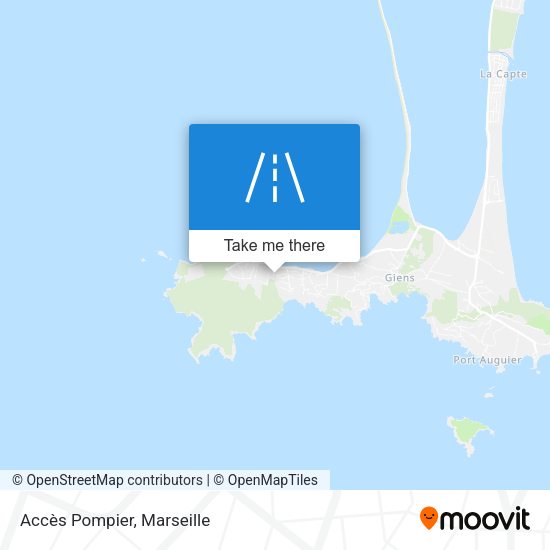 Accès Pompier map