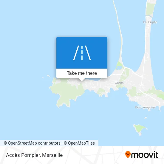 Accès Pompier map
