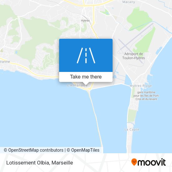 Lotissement Olbia map