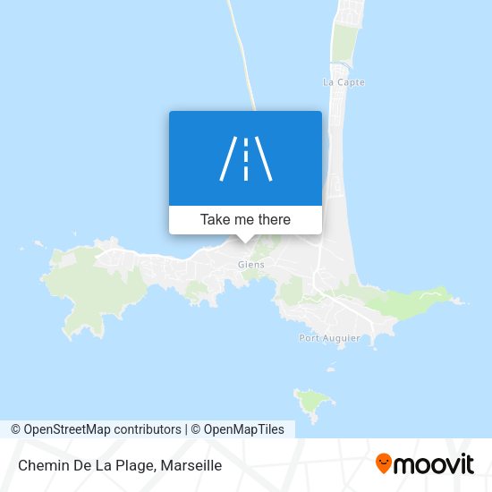 Chemin De La Plage map