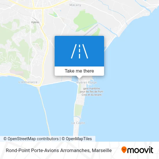 Rond-Point Porte-Avions Arromanches map