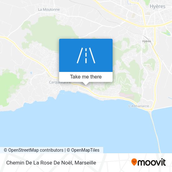 Chemin De La Rose De Noël map
