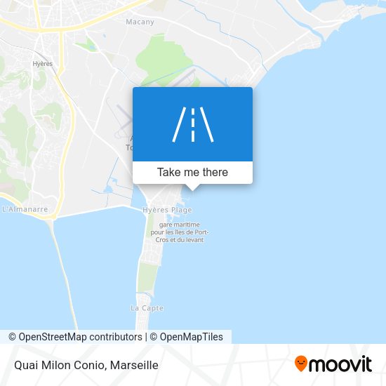 Quai Milon Conio map