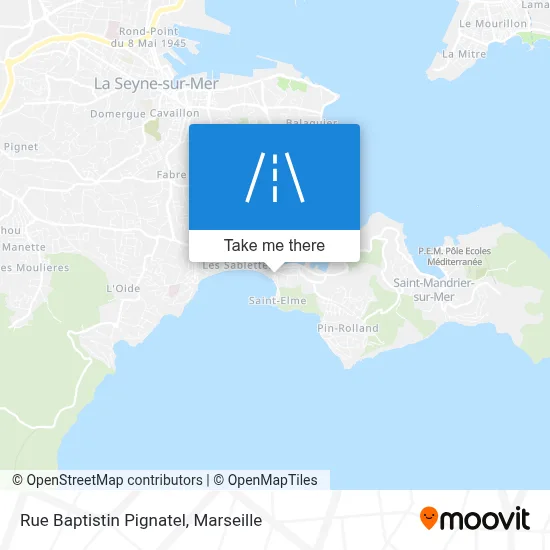 Rue Baptistin Pignatel map