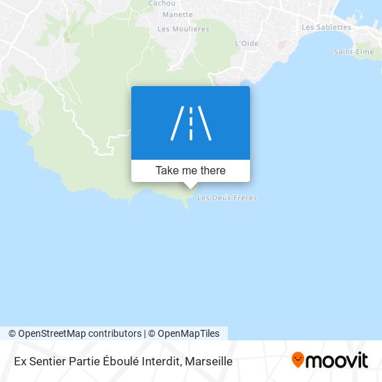 Ex Sentier Partie Éboulé Interdit map