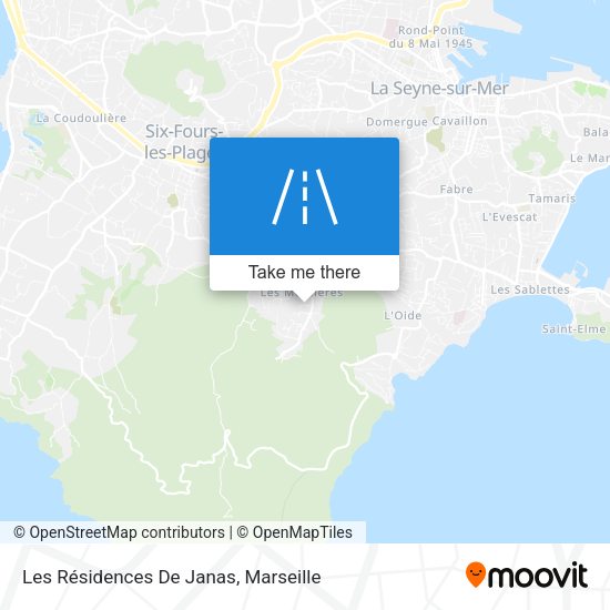 Les Résidences De Janas map