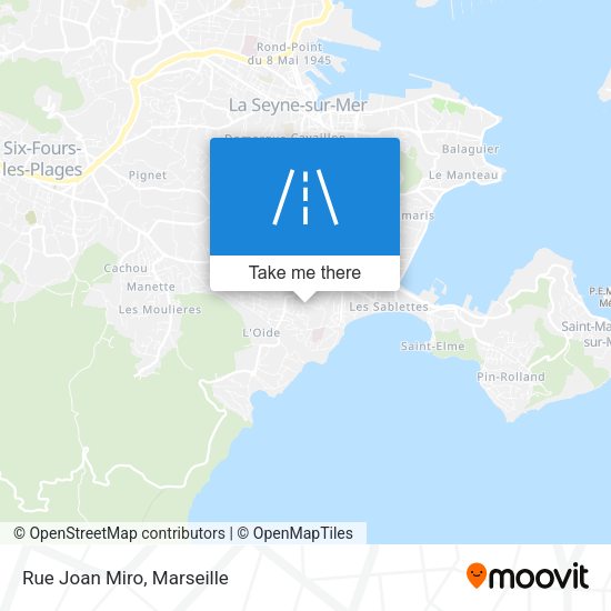 Rue Joan Miro map