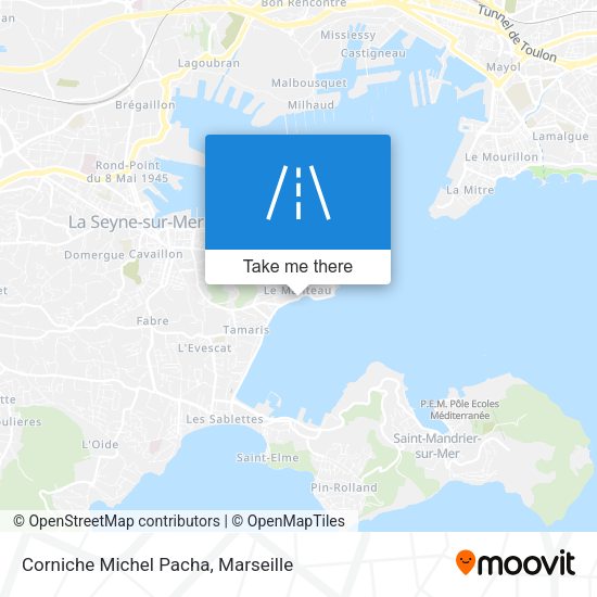 Corniche Michel Pacha map