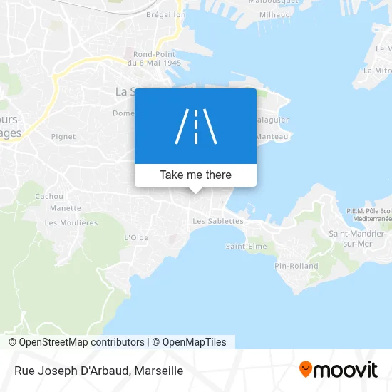 Rue Joseph D'Arbaud map