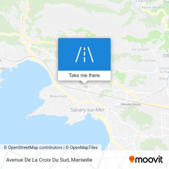 Avenue De La Croix Du Sud map
