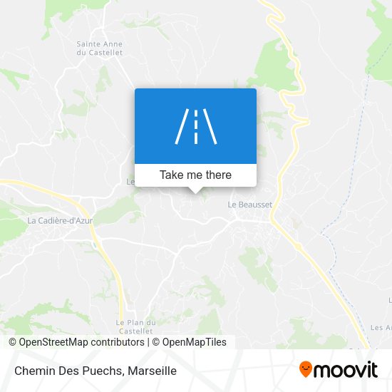 Chemin Des Puechs map
