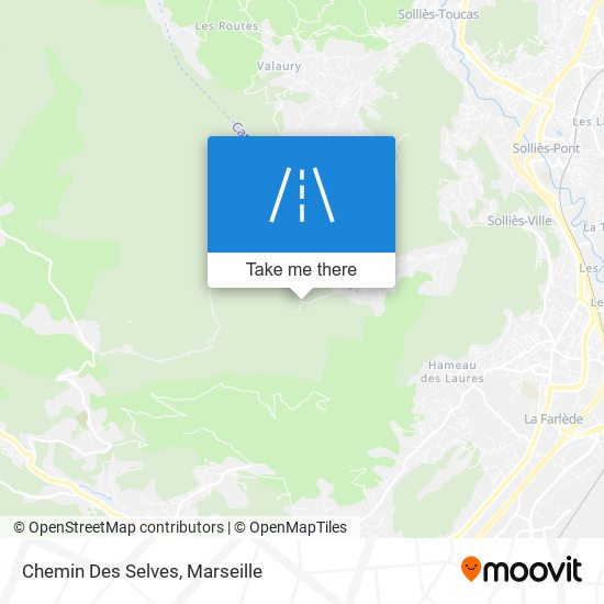 Chemin Des Selves map