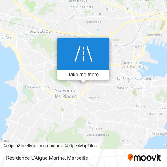 Résidence L'Aigue Marine map