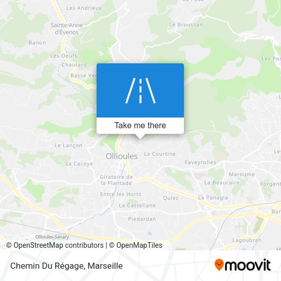 Chemin Du Régage map