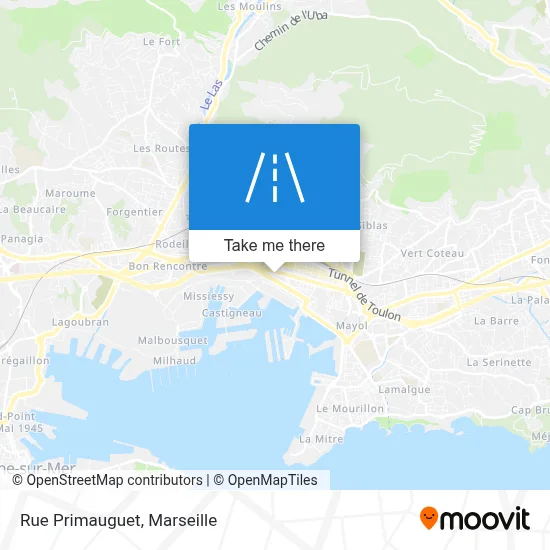 Rue Primauguet map