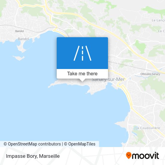 Impasse Bory map