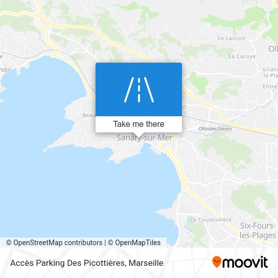 Accès Parking Des Picottières map