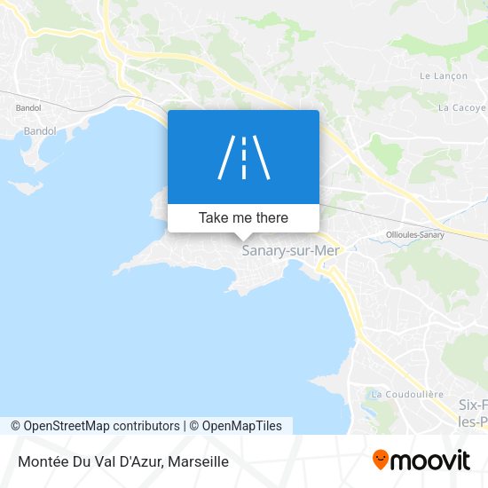 Montée Du Val D'Azur map