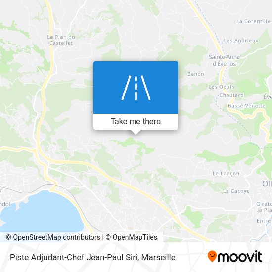 Piste Adjudant-Chef Jean-Paul Siri map