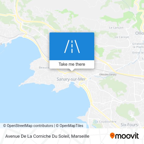 Avenue De La Corniche Du Soleil map