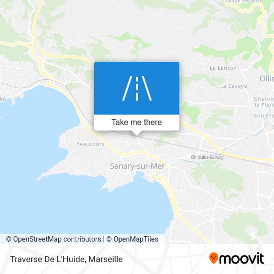 Traverse De L'Huide map