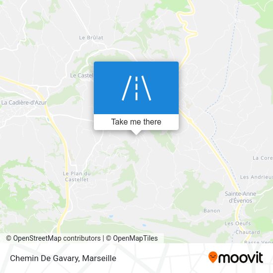 Chemin De Gavary map