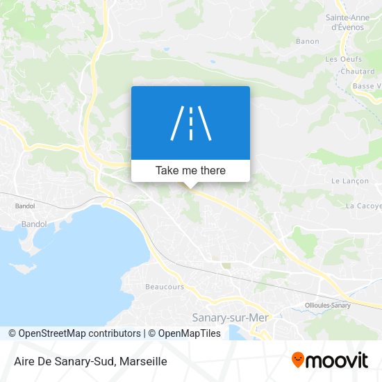 Aire De Sanary-Sud map