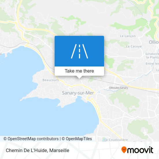 Chemin De L'Huide map