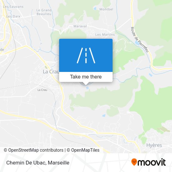 Chemin De Ubac map