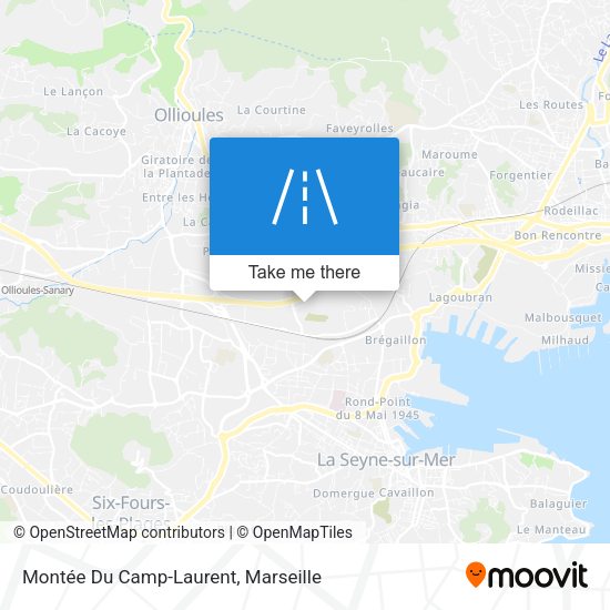 Montée Du Camp-Laurent map