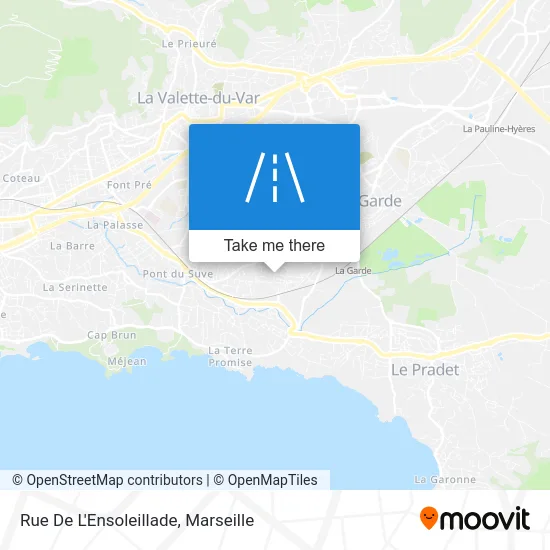 Rue De L'Ensoleillade map