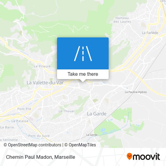 Chemin Paul Madon map
