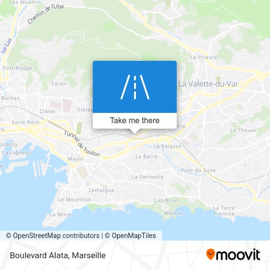 Boulevard Alata map