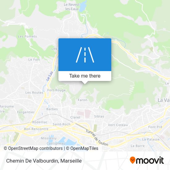 Chemin De Valbourdin map