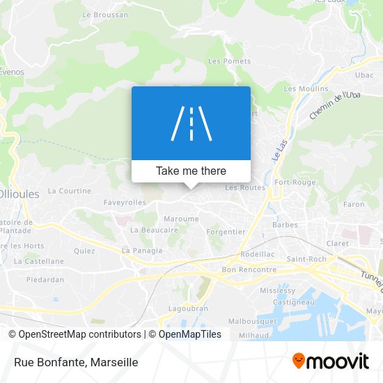 Rue Bonfante map