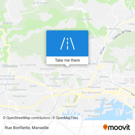 Rue Bonfante map