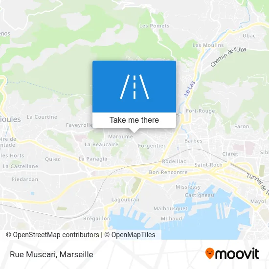 Rue Muscari map
