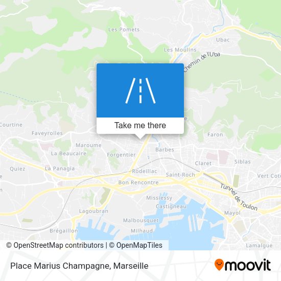 Place Marius Champagne map