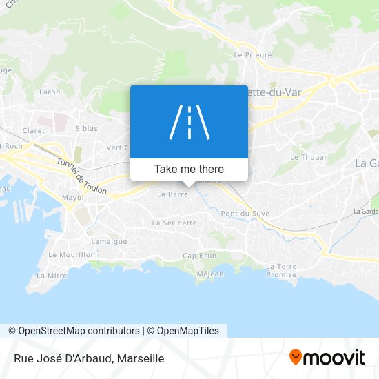 Rue José D'Arbaud map